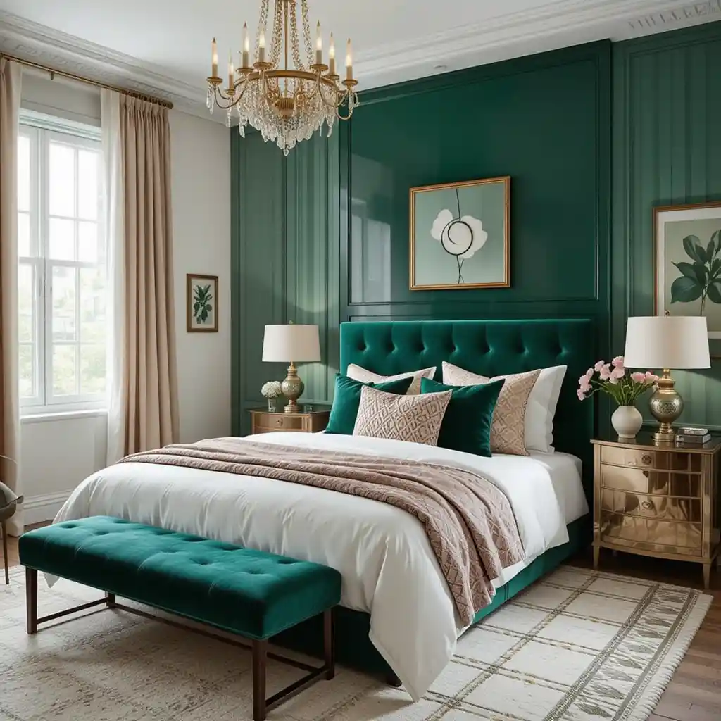  Emerald Green Bedroom Ideas 