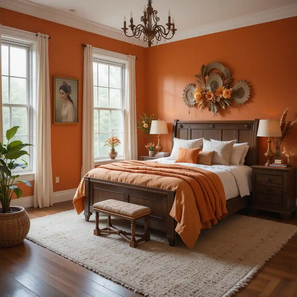 Orange Bedroom Ideas 