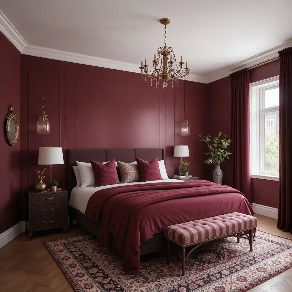Burgundy Bedroom Ideas