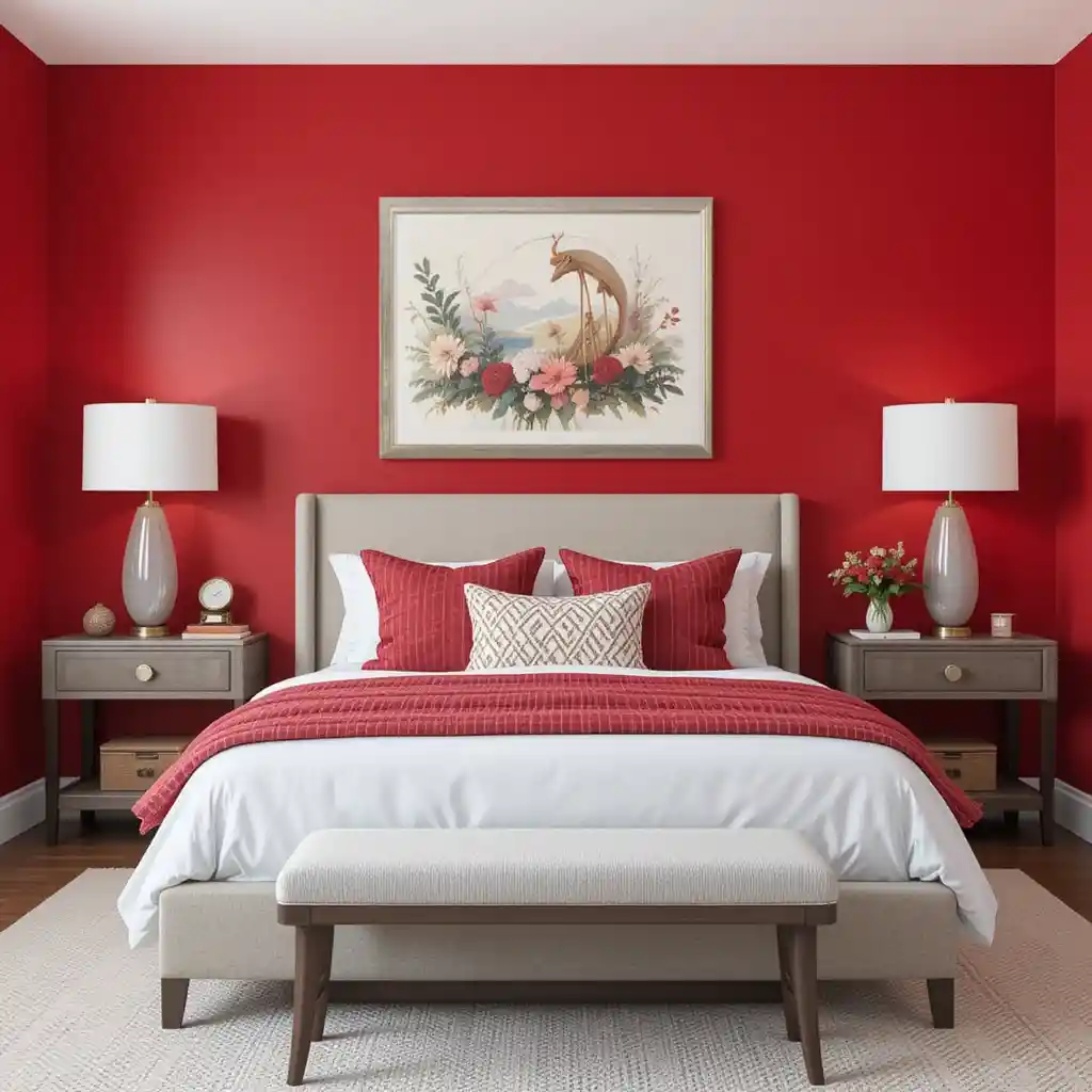 Red Bedroom Ideas 