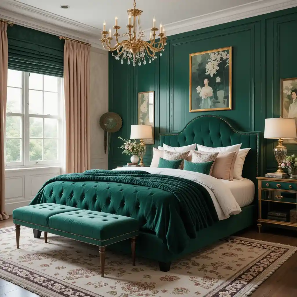  Emerald Green Bedroom Ideas 