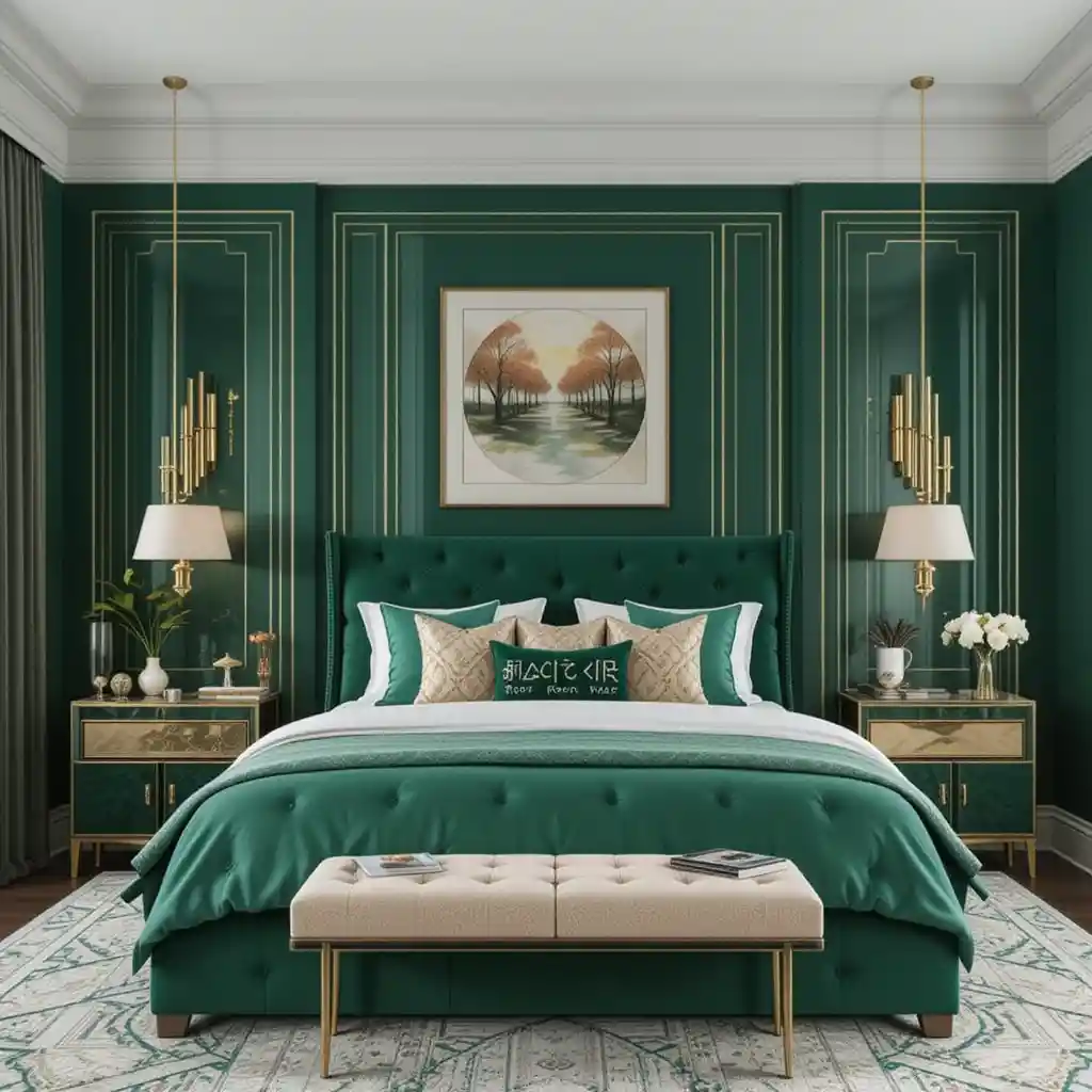  Emerald Green Bedroom Ideas 