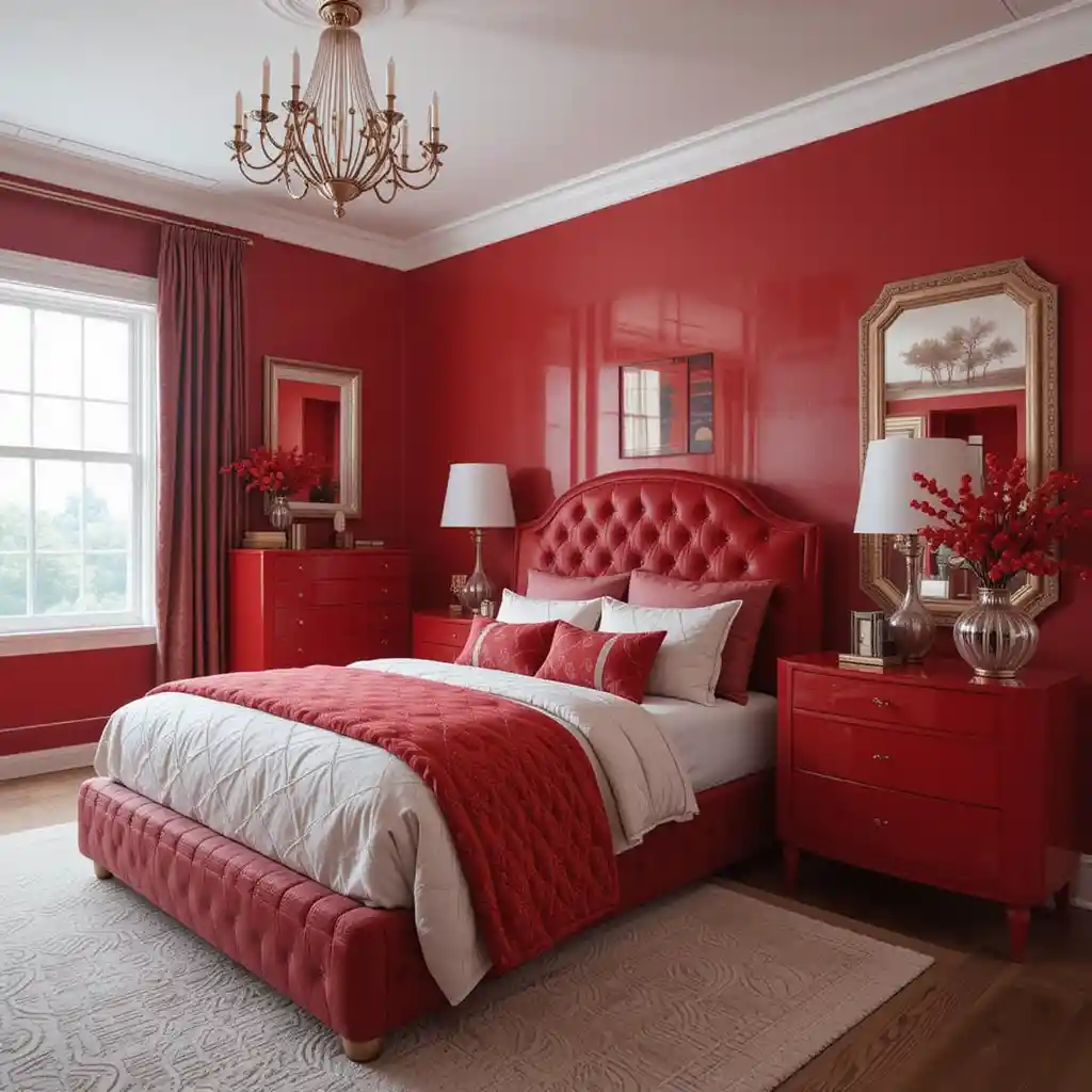 Red Bedroom Ideas 