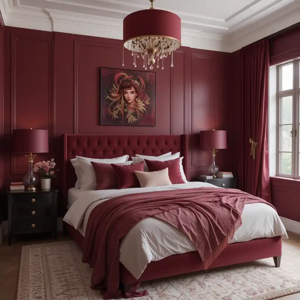 Burgundy Bedroom Ideas