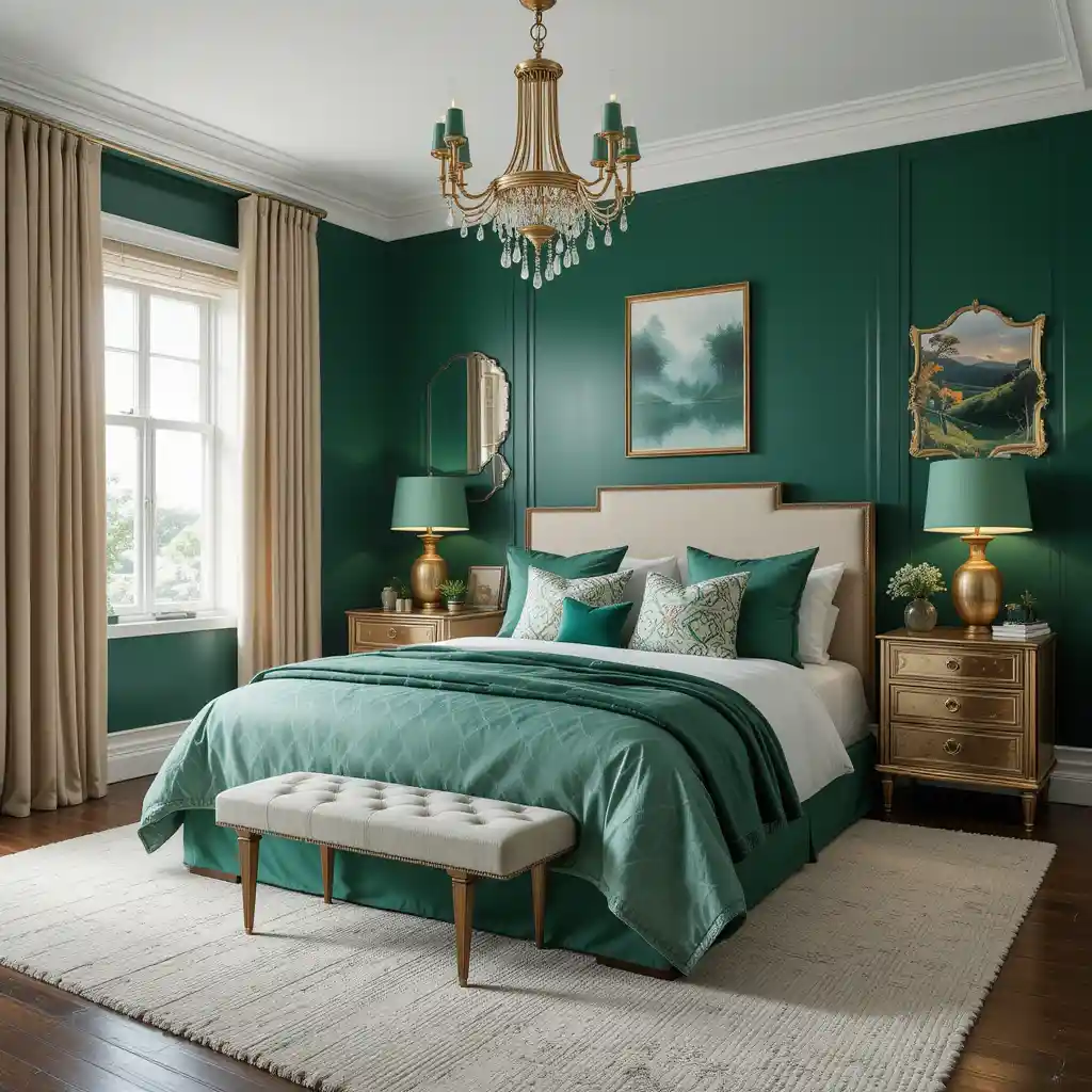  Emerald Green Bedroom Ideas 