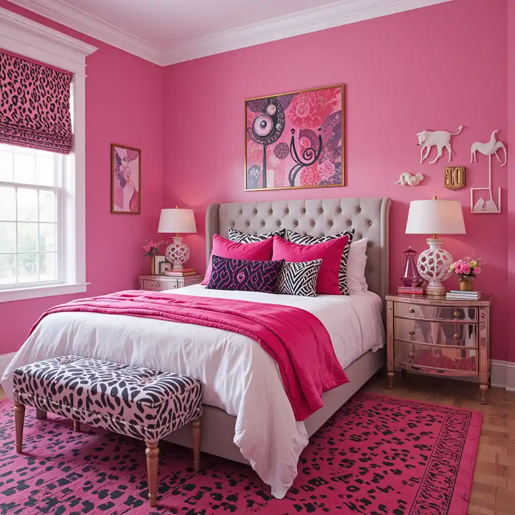  Hot Pink Bedroom Ideas 