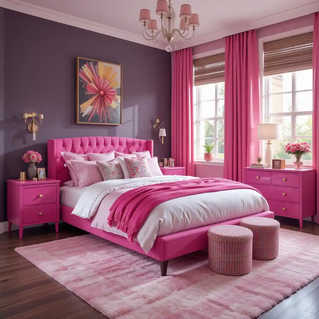  Hot Pink Bedroom Ideas 