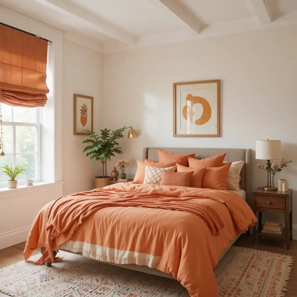 Orange Bedroom Ideas 