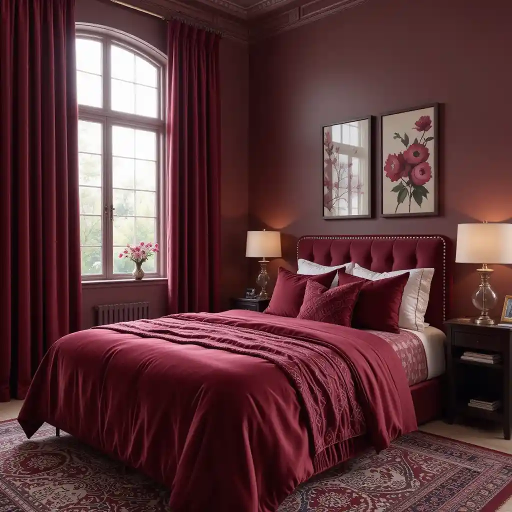 Burgundy Bedroom Ideas