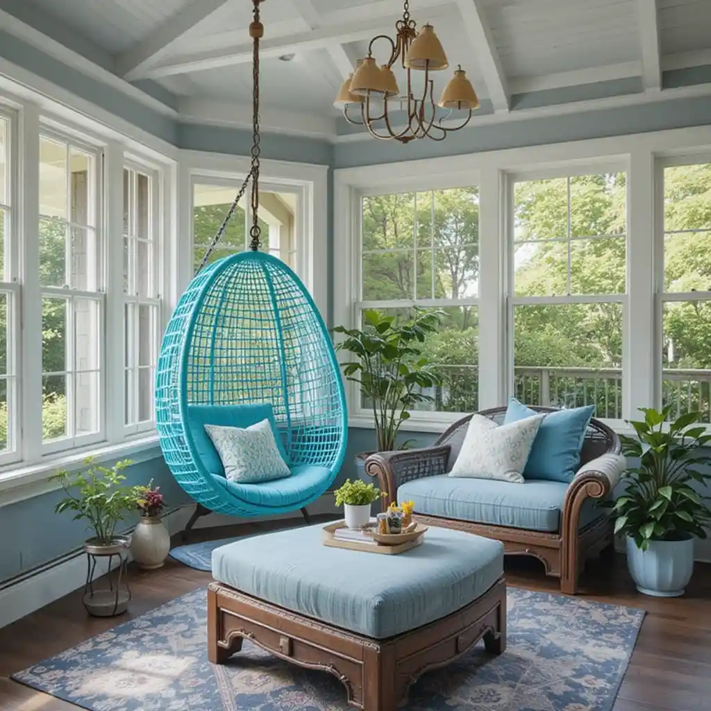 Blue Sunroom Ideas