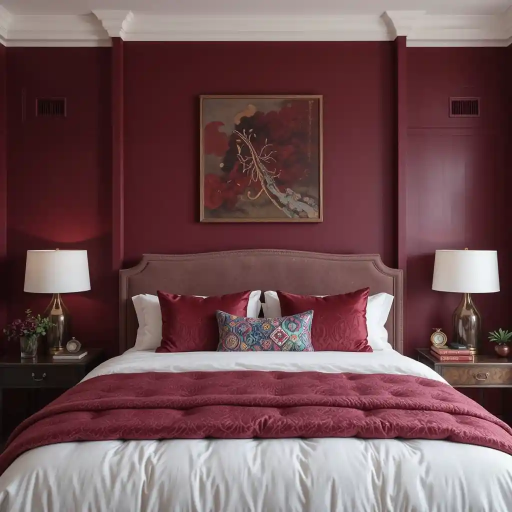 Burgundy Bedroom Ideas