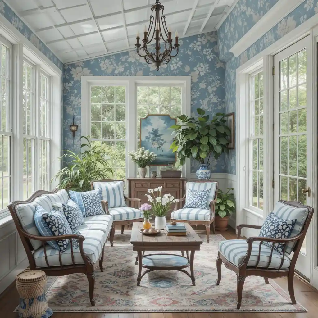 Blue Sunroom Ideas