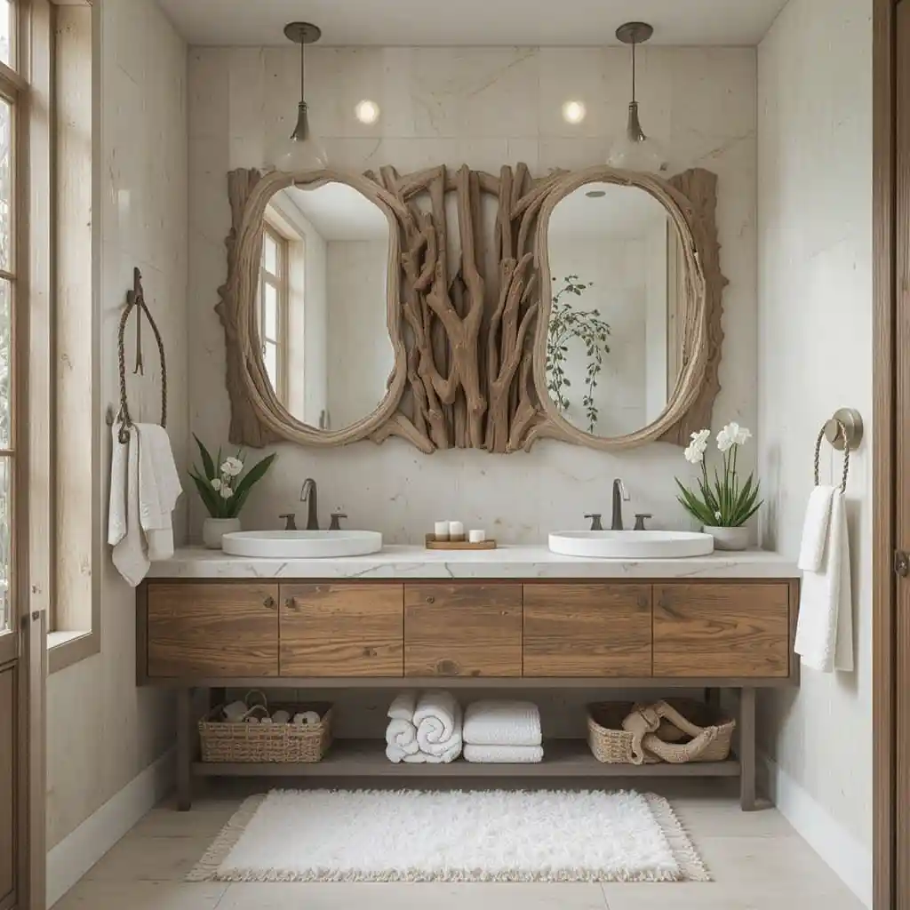  Natural Elements in Bathroom Décor Ideas