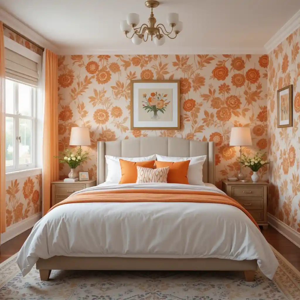 Orange Bedroom Ideas 