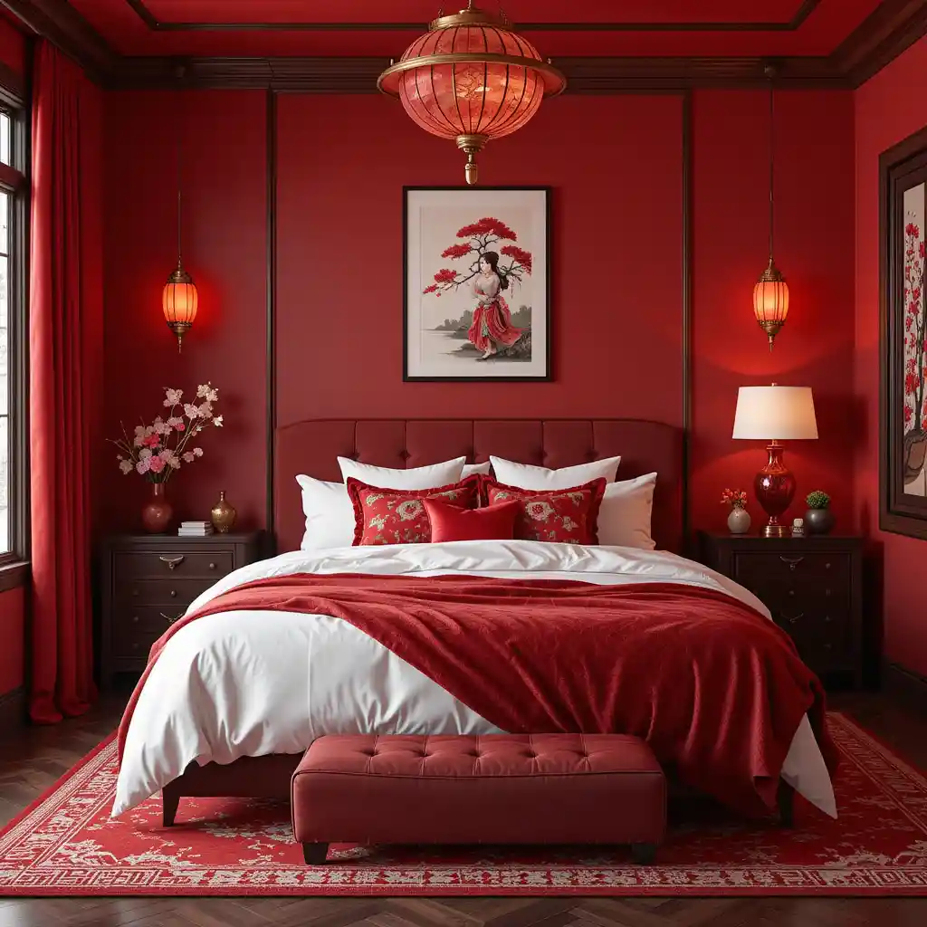 Red Bedroom Ideas 
