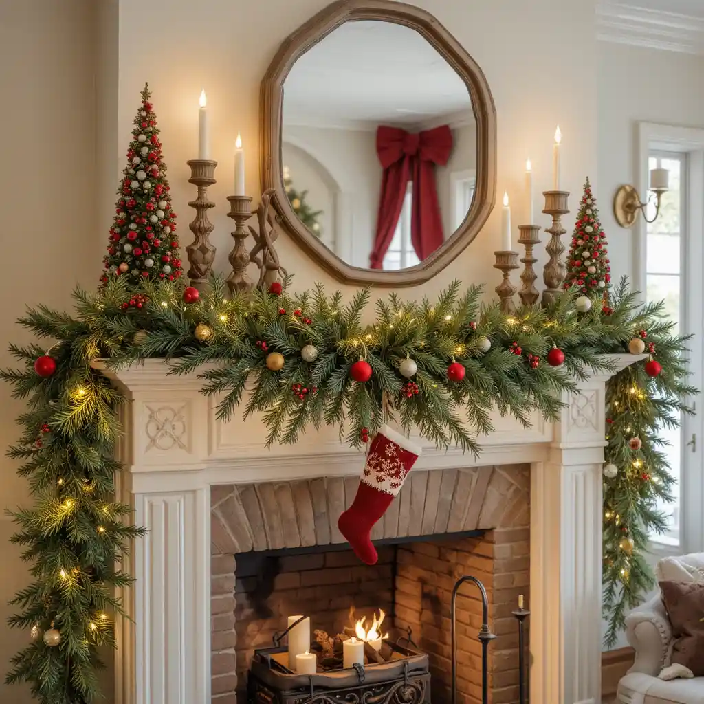Christmas Mantle Décor Ideas