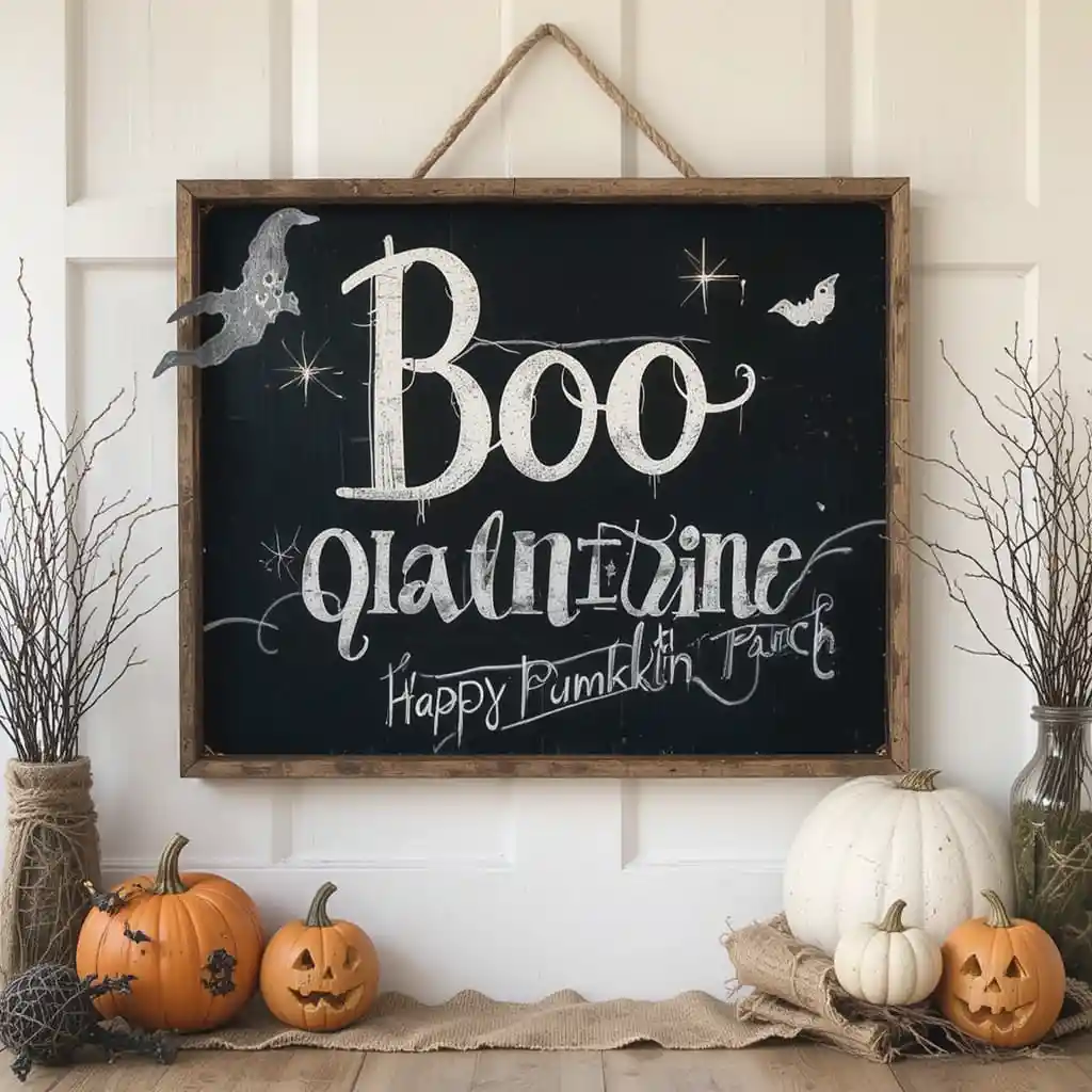 Farmhouse Halloween Décor