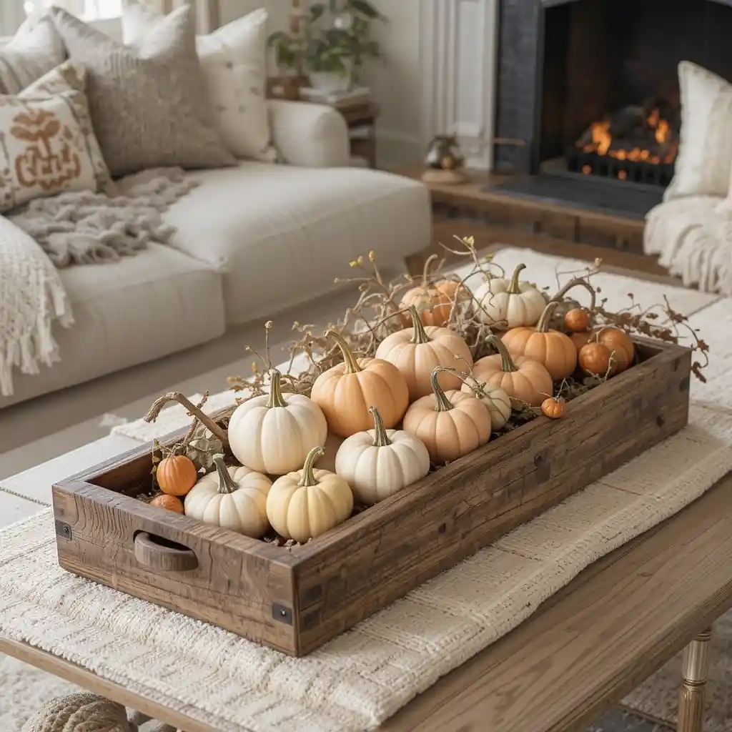 Fall Living Room Table Décor