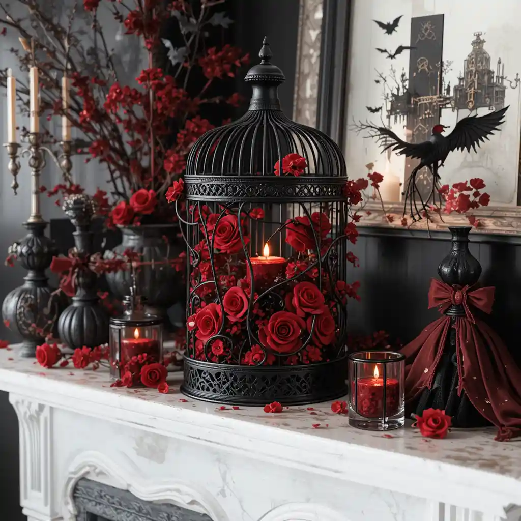 Red and Black Halloween Décor Ideas