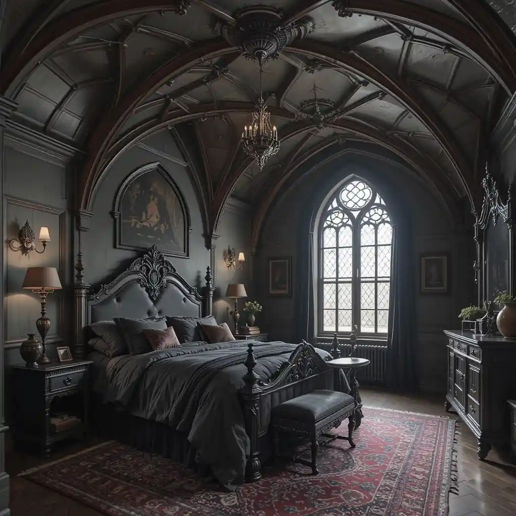 24 Gothic Bedroom Designs to Create a Darkly Beautiful Space