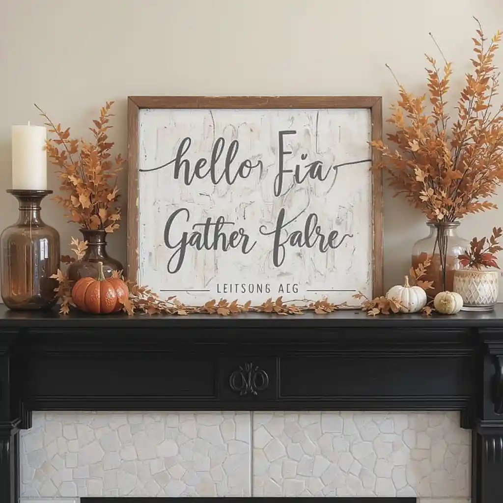 Fall Mantel Décor Ideas