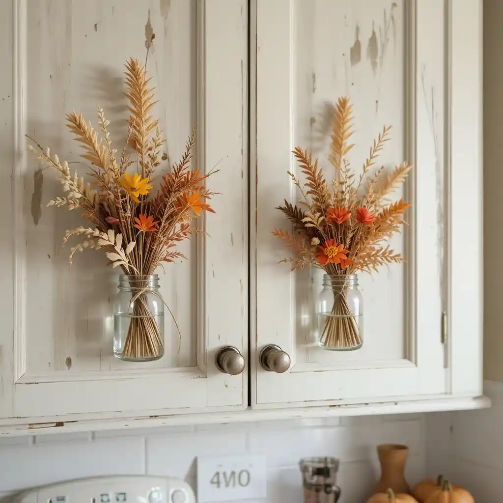 Thanksgiving Kitchen Cabinet Décor