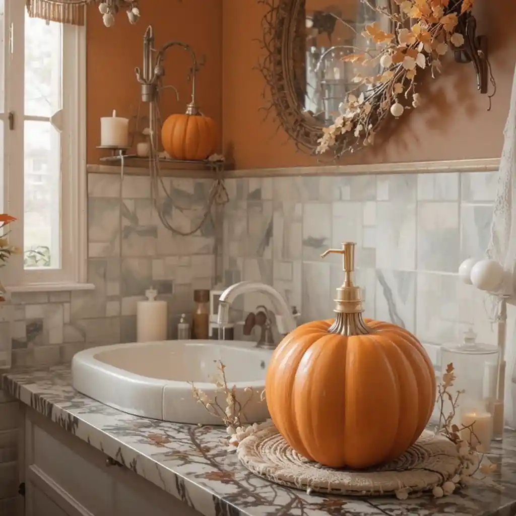 Thanksgiving Bathroom Décor