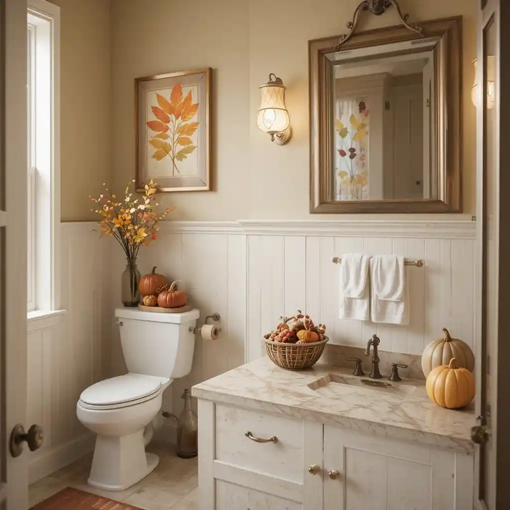 Thanksgiving Bathroom Décor