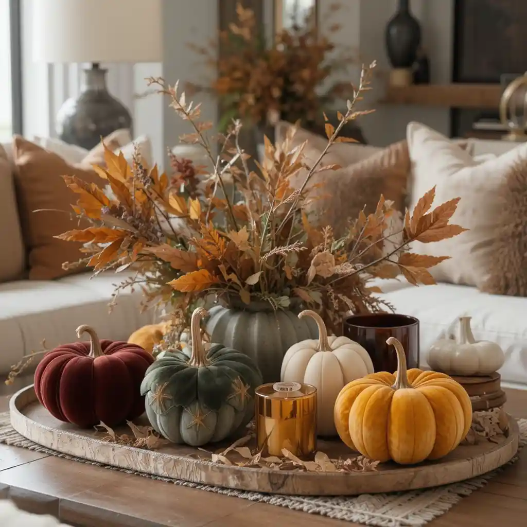 Fall Living Room Table Décor