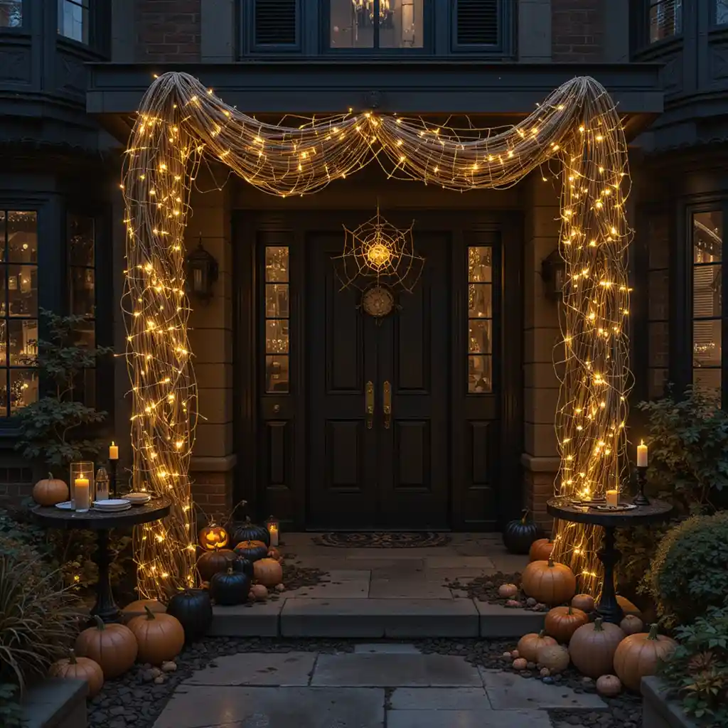 Glamorously Spooky: 15 Gold n Black Halloween Décor Ideas for a Luxe Haunted Vibe