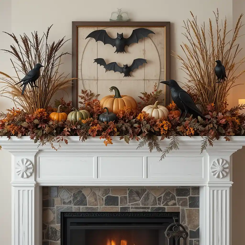 Halloween Mantel Decor Ideas 
