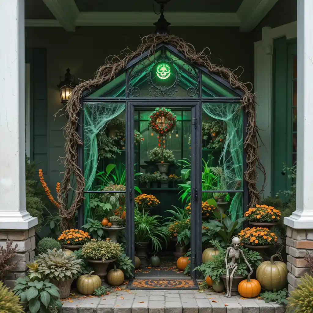 Spooky Chic: 12 Green and Orange Halloween Décor Ideas to Transform Your Home