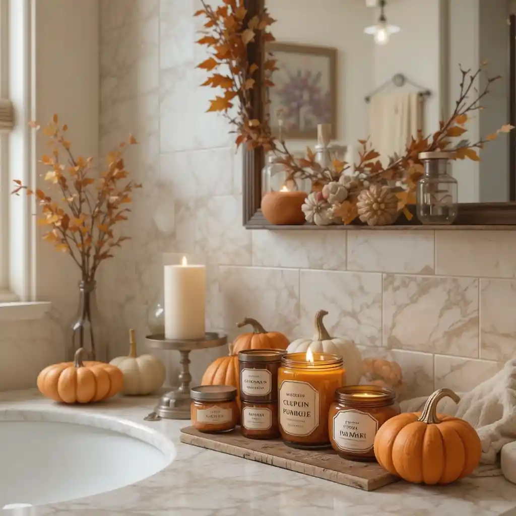Fall Bathroom Decor