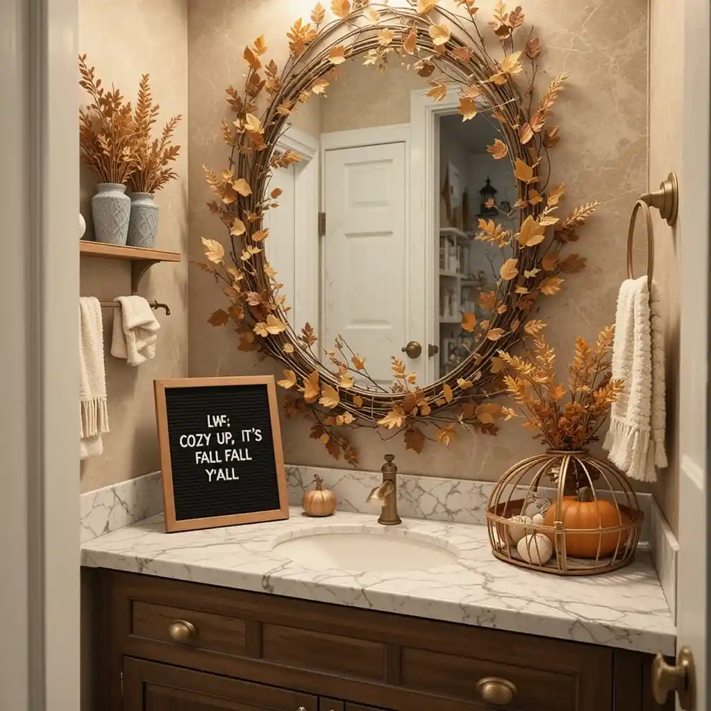 🍂22 Cozy Fall Bathroom Decor Ideas That Will Instantly Warm Up Your Space