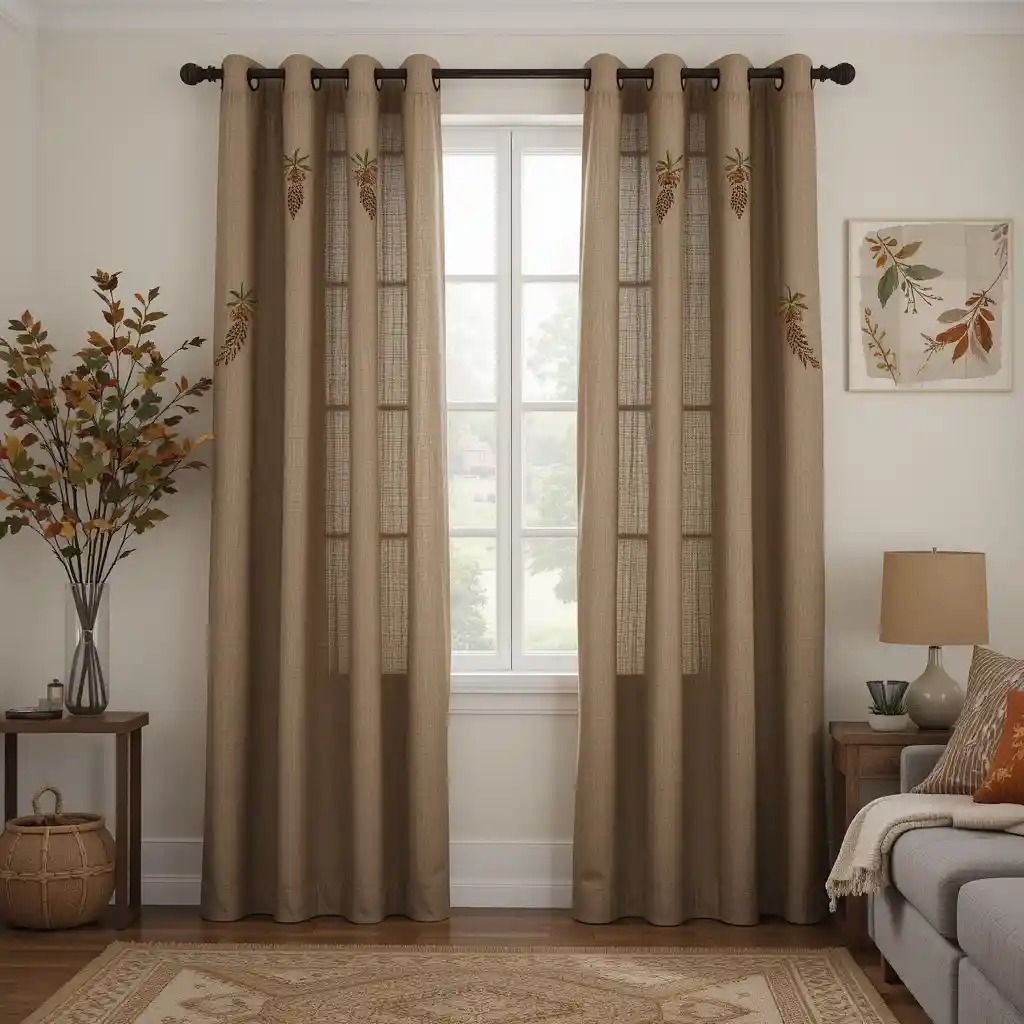 Fall Living Room Curtain 