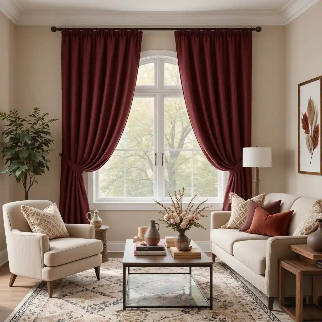 Fall Living Room Curtain 