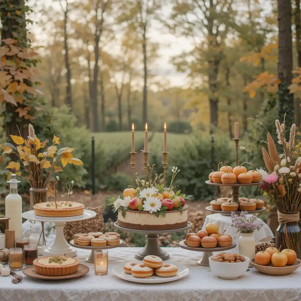 Romantic Fall Outdoor Wedding