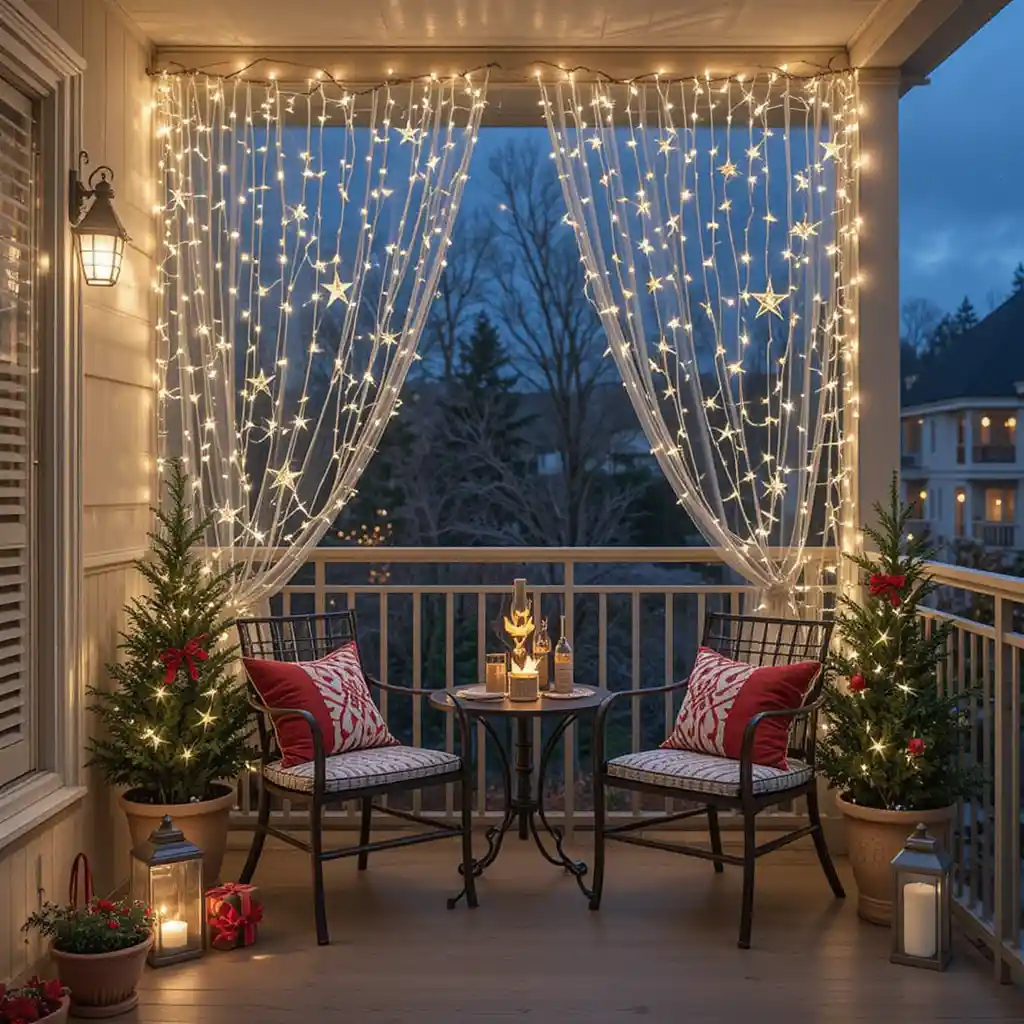 Balcony Christmas Lights 
