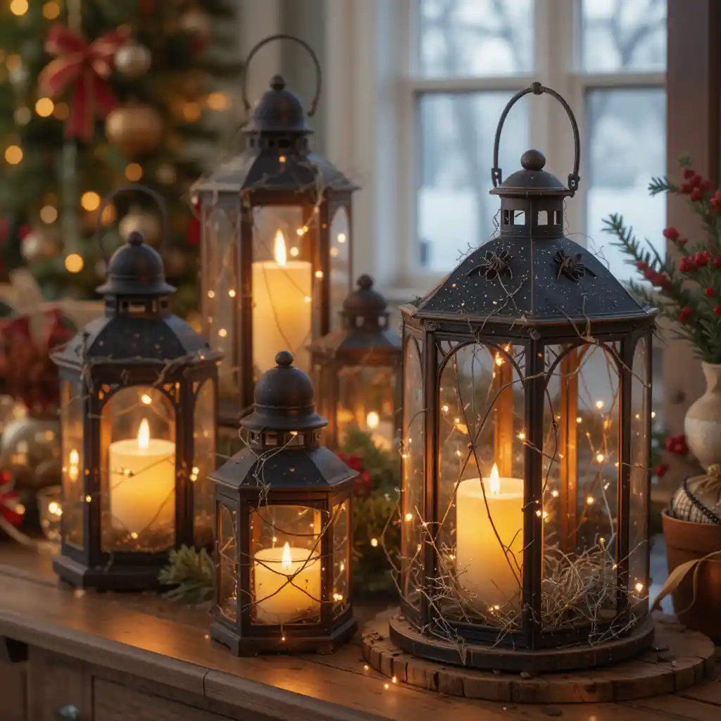 22 Christmas Lantern Decor Ideas to Light Up Your Holidays