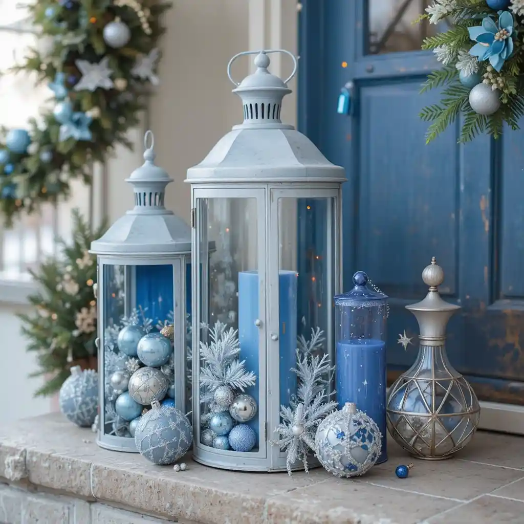 Blue Christmas Decor 
