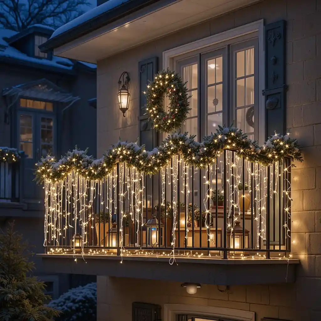 Balcony Christmas Lights 