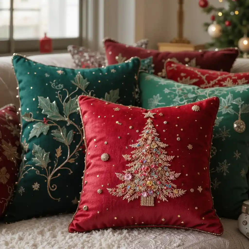 🎄 25 Cozy Christmas Cushion Ideas to Add Holiday Charm to Your Home