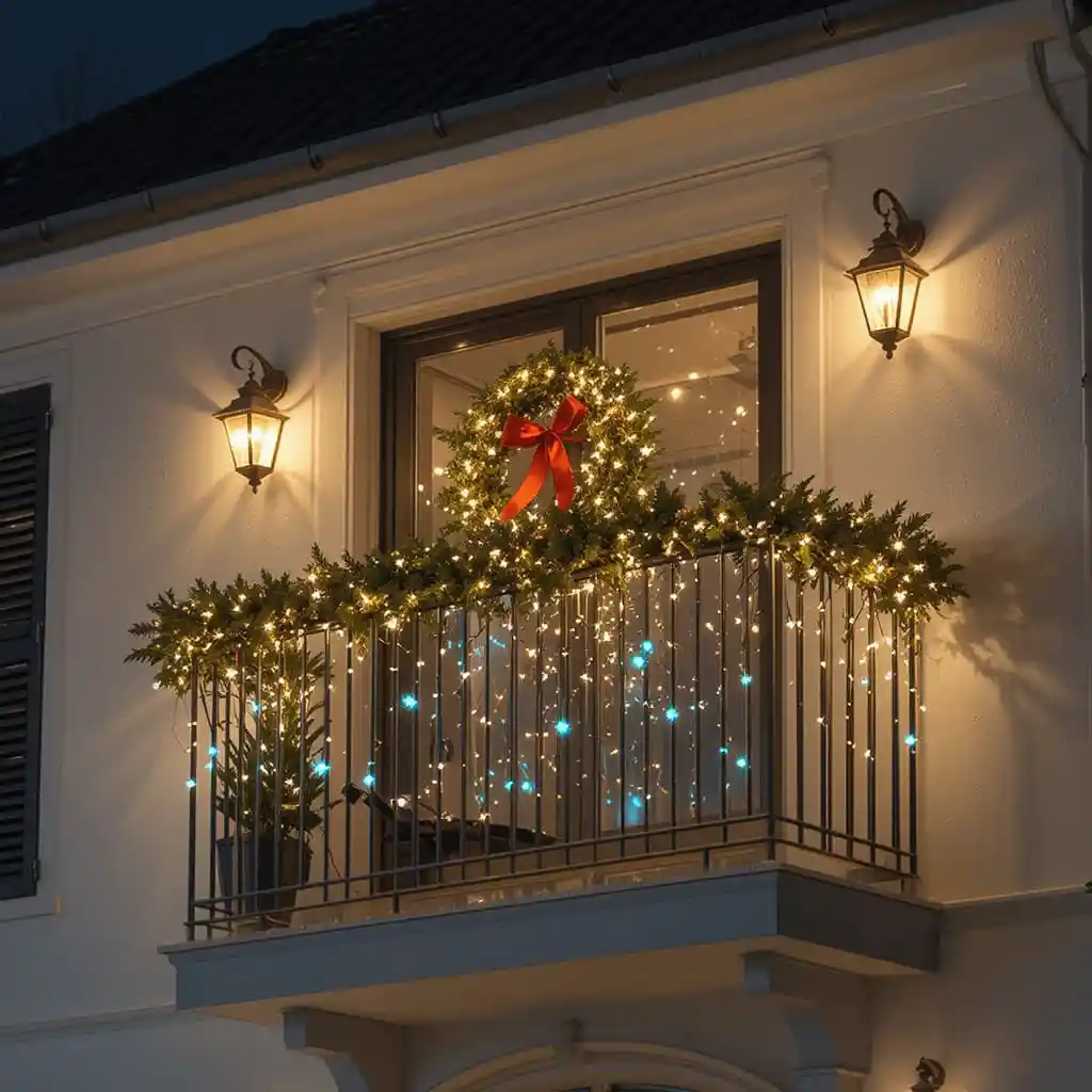 Balcony Christmas Lights 