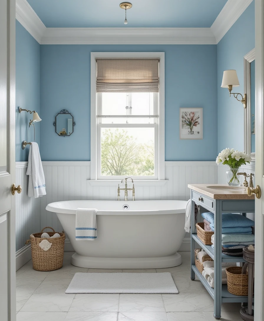 Blue Bathroom