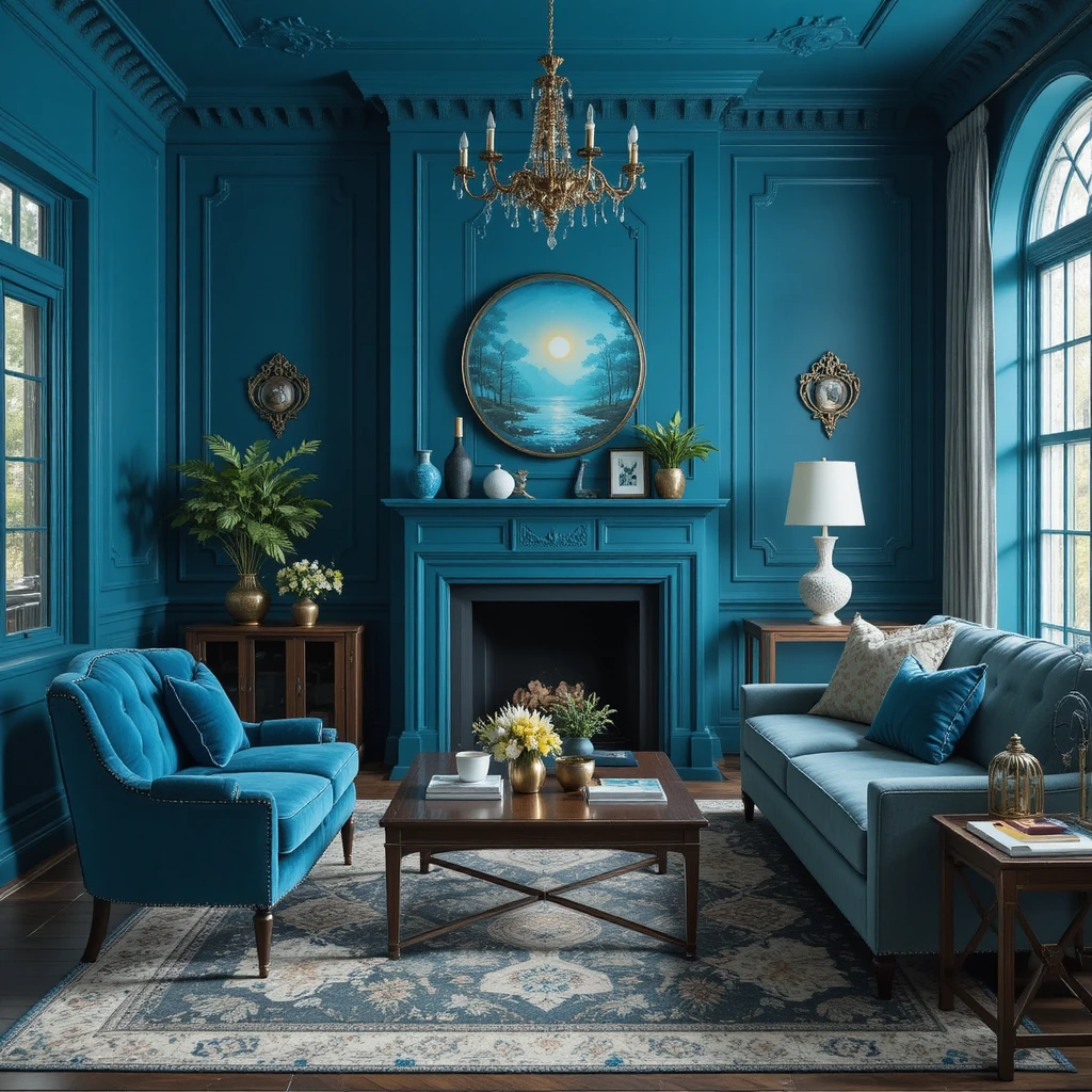 Peacock Blue Paint Colors