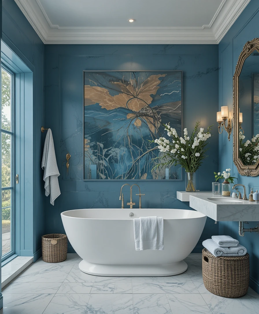 Blue Bathroom