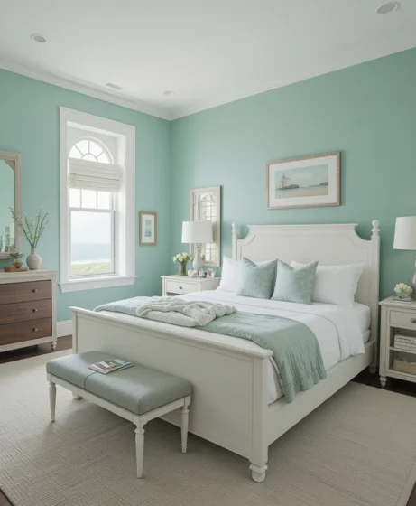Sea Green Bedroom