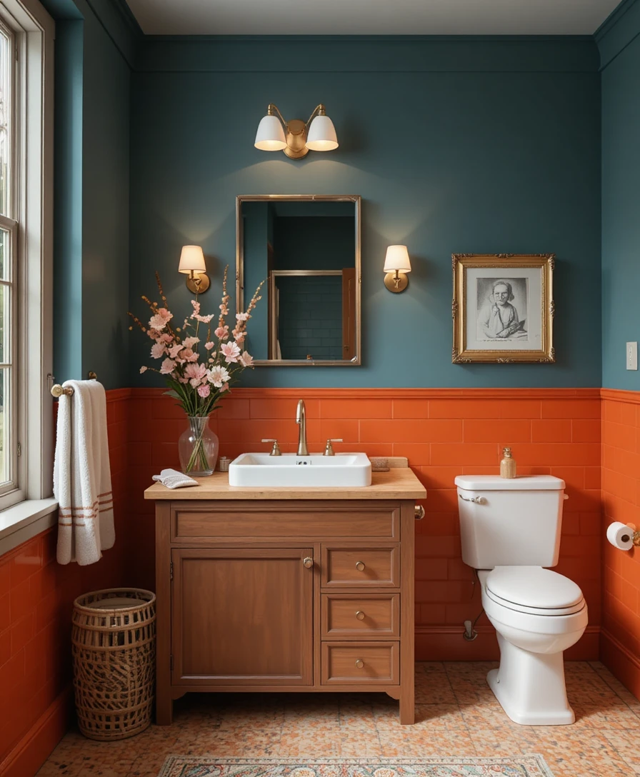 Bold Bathroom Color 
