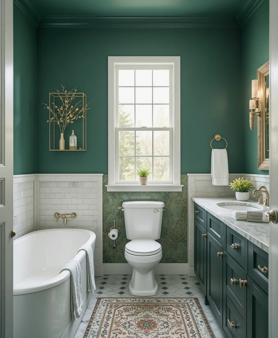 Bold Bathroom Color 