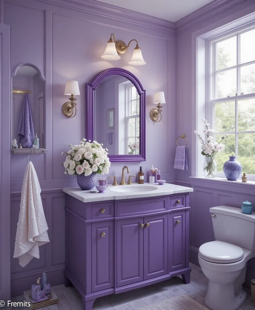 Purple Bathroom